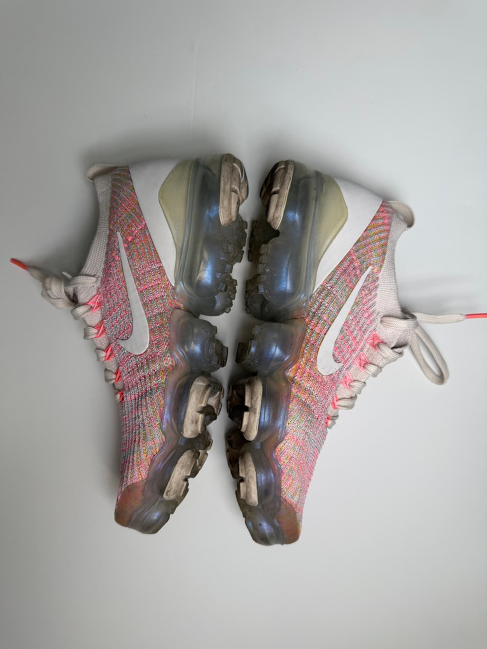 Nike Air VaporMax Flyknit 3 Sunset Pulse Women’s 7.5 Running Shoes - Picture 7 of 8